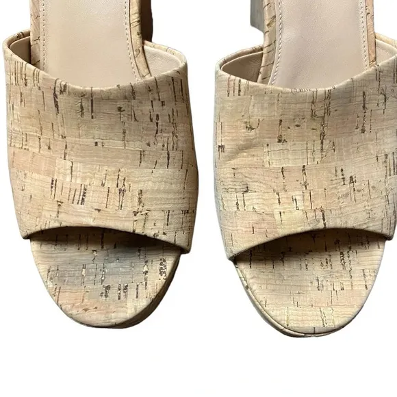 Veronica Beard Dali Cork Platform Wedge Mules