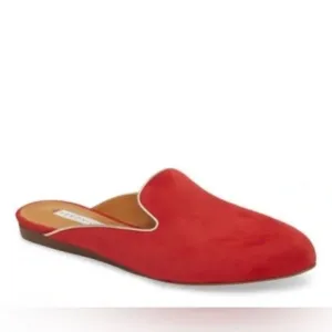 Veronica Beard GREYSON SUEDE W/ METALLICCHERRY/GOLD Size 37.5 US 7.5