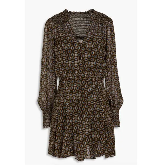 Veronica Beard Sacchi Token-Print Dress - NWT