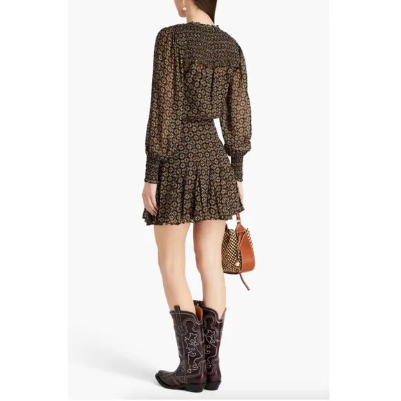 Veronica Beard Sacchi Token-Print Dress - NWT