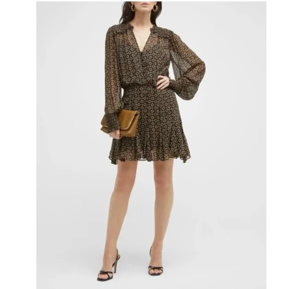 Veronica Beard Sacchi Token-Print Dress - NWT
