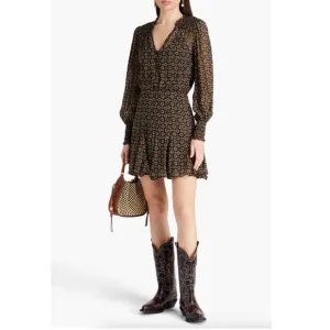 Veronica Beard Sacchi Token-Print Dress - NWT