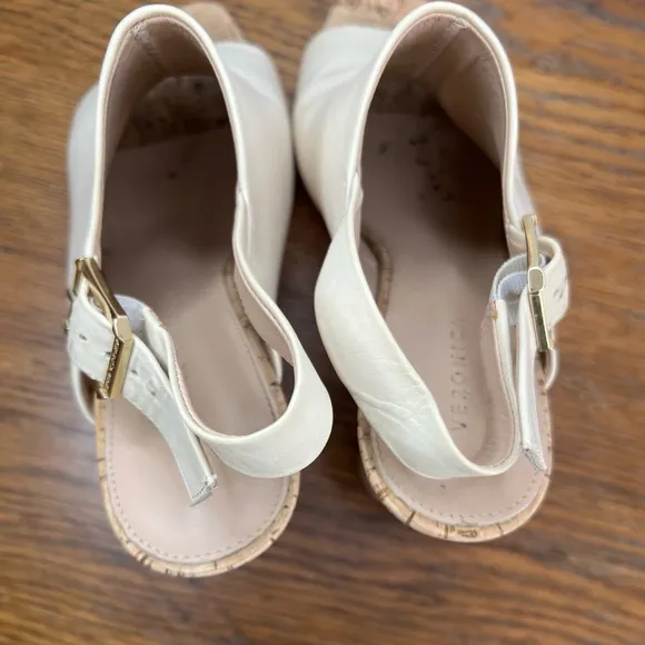 Veronica Beard Size 6 • Bodhi Leather Cork Slingback High Heels.