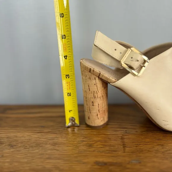 Veronica Beard Size 6 • Bodhi Leather Cork Slingback High Heels.