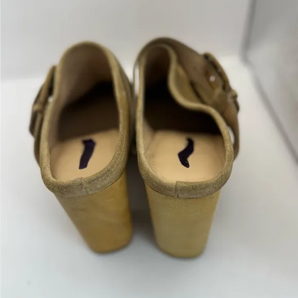 Veronica Beard Women Size 8 Dacey Clog Sand Beige Suede