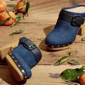 🫐Veronica Beard Women's Dacey Buckle Clogs
