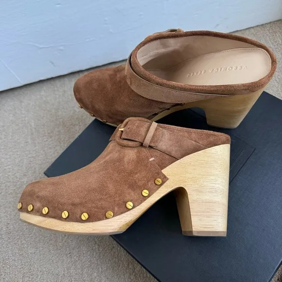 Veronica BeardWomen's Dacey Buckled Strap Clogs Sz 9,5