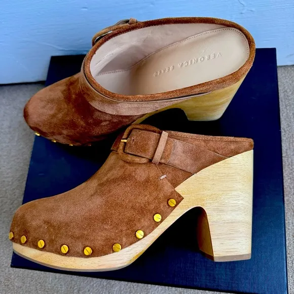Veronica BeardWomen's Dacey Buckled Strap Clogs Sz 9,5