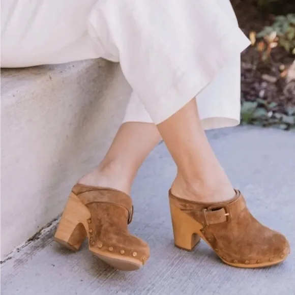 Veronica BeardWomen's Dacey Buckled Strap Clogs Sz 9,5