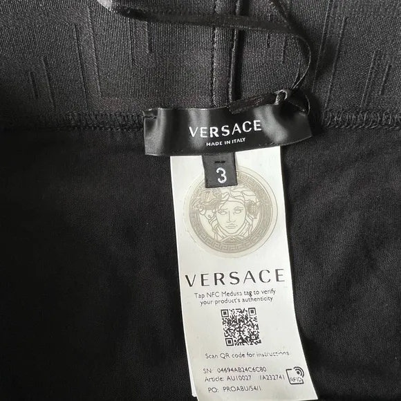 Versace Men's Black Underwear size IT 3 US XS Sexy Slip made in Italy