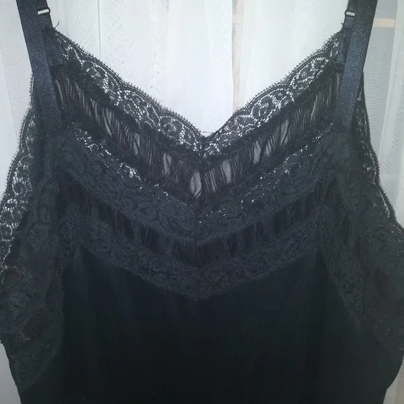 Very Vintage Sears Black Chemise/Slip Dress