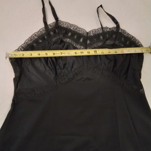 Very Vintage Sears Black Chemise/Slip Dress