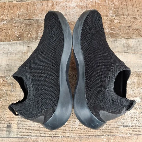 Vessi Everyday Move Slip-On Women's Size 9 All Black Knit Waterproof Casual Shoe