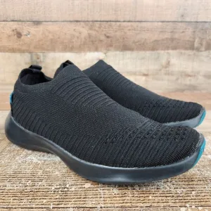 Vessi Everyday Move Slip-On Women's Size 9 All Black Knit Waterproof Casual Shoe