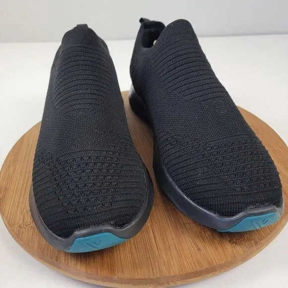 Vessi Everyday Move Comport Slip-ons Onyx Black Sneakers Men's Size US 12