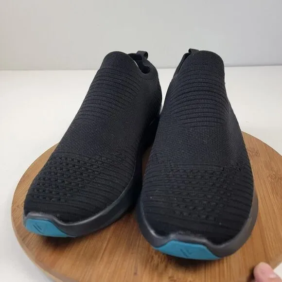 Vessi Everyday Move Comport Slip-ons Onyx Black Sneakers Men's Size US 12