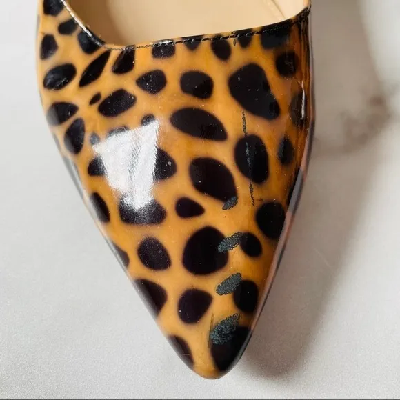Via Spiga Animal Print Kitten Heels- 8