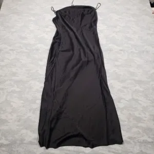 Victoria‎ Secret Slip Dress Womens Medium Black Maxi Y2K Goth