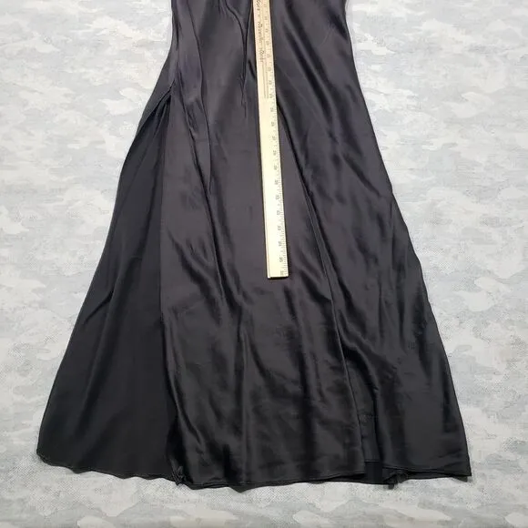 Victoria‎ Secret Slip Dress Womens Medium Black Maxi Y2K Goth