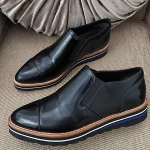 VINCE ALONA SLIP ON ALMOND TOE OXFORDS