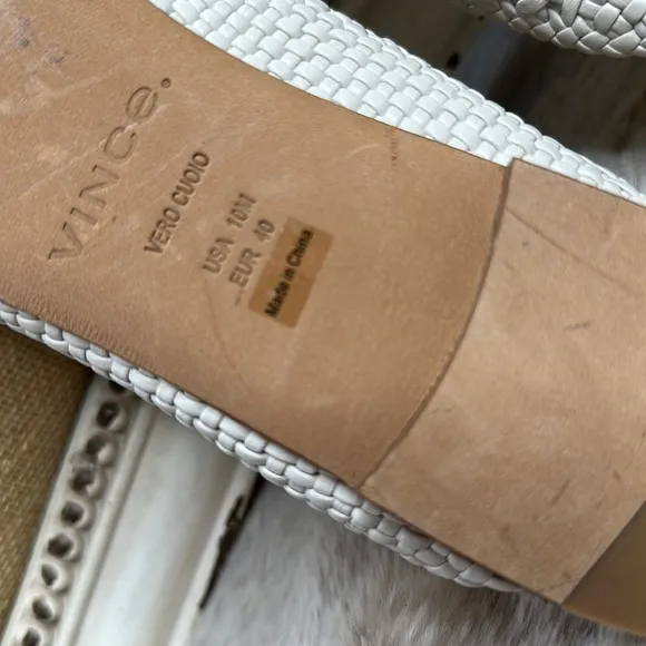 Vince | Barrett Woven Leather Mules