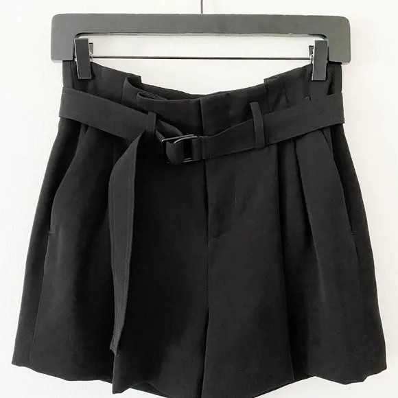 Vince Belted Wide-Leg Shorts