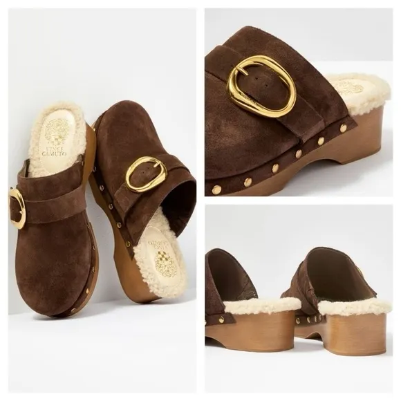 VINCE  CAMUTO Canzenee Sherpa Clog size 6.5 M
