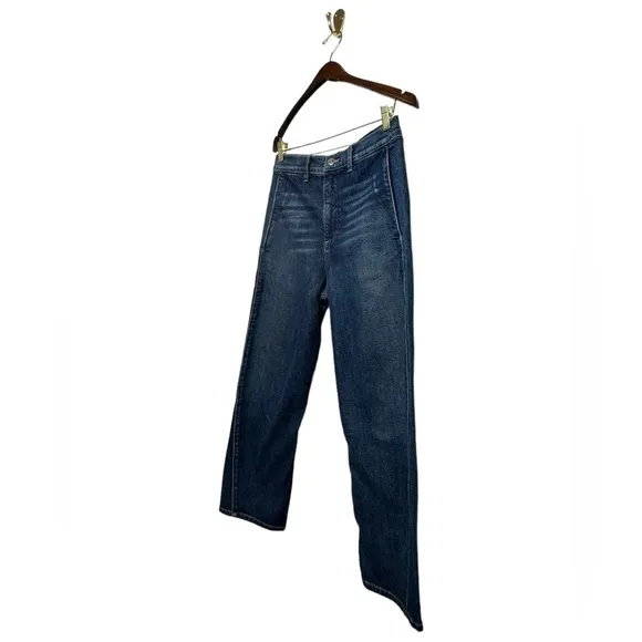 VINCE High Rise Utility Trouser Jeans Dark Wash 26