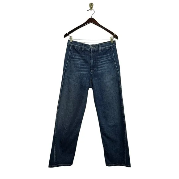 VINCE High Rise Utility Trouser Jeans Dark Wash 26
