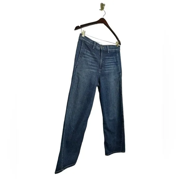 VINCE High Rise Utility Trouser Jeans Dark Wash 26