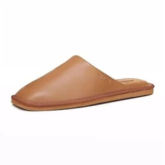 Vince Larisa Leather Flat Mules