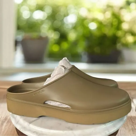 VINCE Unisex GEO Comfort Shoe Cypress Slip On Mules Clogs Womens 15  Mens 13 NEW