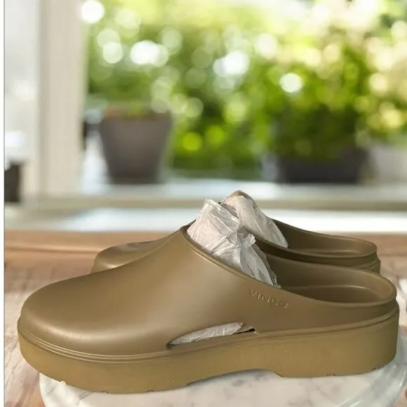 VINCE Unisex GEO Comfort Shoe Cypress Slip On Mules Clogs Womens 15  Mens 13 NEW
