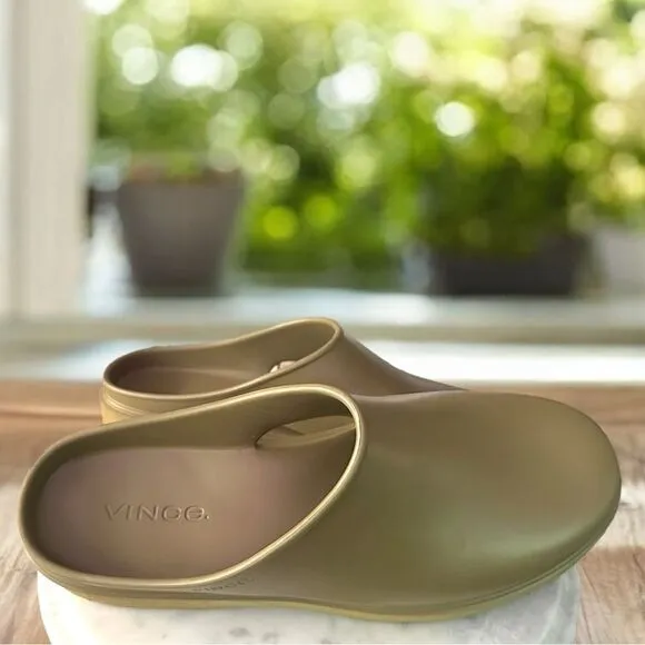 VINCE Unisex GEO Comfort Shoe Cypress Slip On Mules Clogs Womens 15  Mens 13 NEW