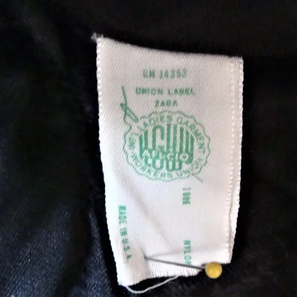 Vintage 1950s/60s Sheer Black Nylon Slip Dress Mad Men