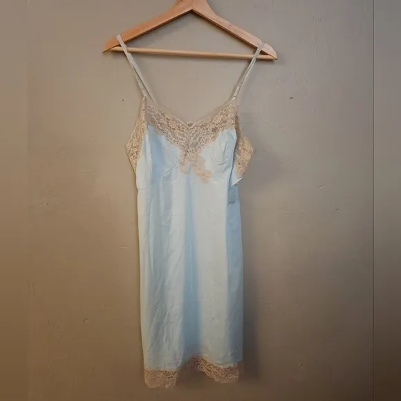 Vintage 1960s Gaymode Penny's Blue Slip Dress