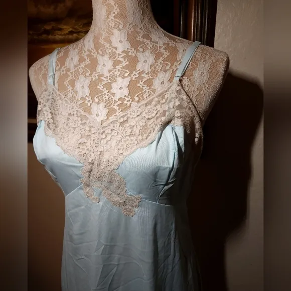 Vintage 1960s Gaymode Penny's Blue Slip Dress