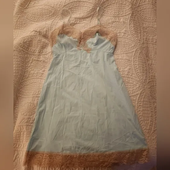 Vintage 1960s Gaymode Penny's Blue Slip Dress