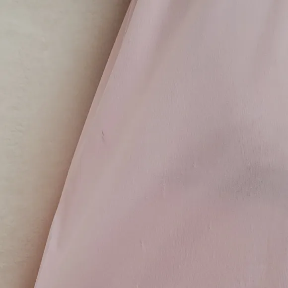 Vintage 60s Gilead Light Pink Floral Embroidered Sleeveless Nightgown Slip Dress