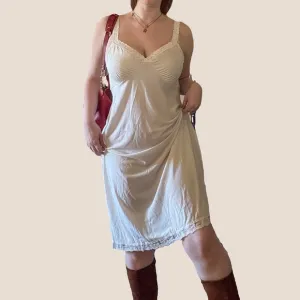 Vintage 70s White Slip Dress