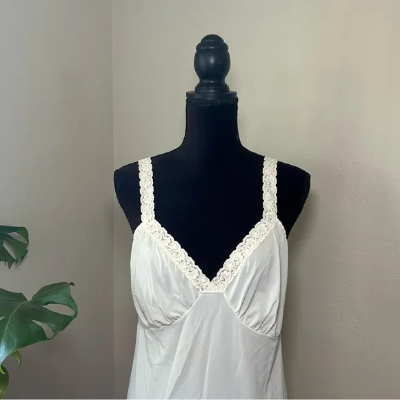 Vintage 70s White Slip Dress