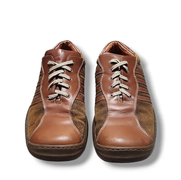 VINTAGE 90s Y2K Steve Madden Shooter Leather Oxfords 8 Sneakers Funky Retro