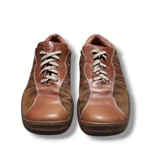VINTAGE 90s Y2K Steve Madden Shooter Leather Oxfords 8 Sneakers Funky Retro
