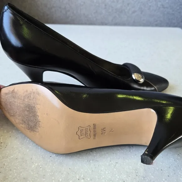 Vintage Bally Leather Kitten Heels