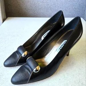 Vintage Bally Leather Kitten Heels