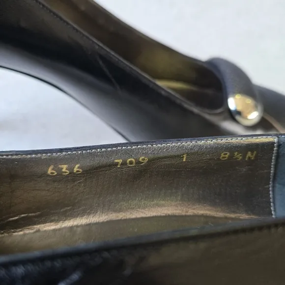 Vintage Bally Leather Kitten Heels