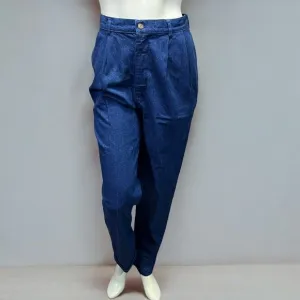 Vintage Charter Club High-Waisted Mom Jeans Dark Wash Pleated Denim Size 4