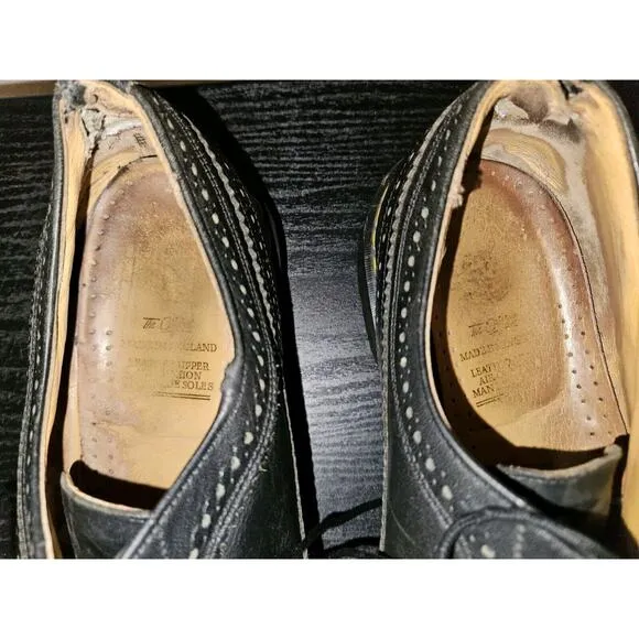 Vintage Dr Martens Mens 10-10.5 Leather Brogue Wingtip Oxfords Made in England
