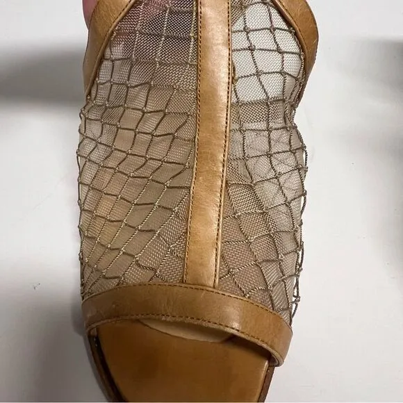VINTAGE Fendi Slingback Mesh Heels Size 8