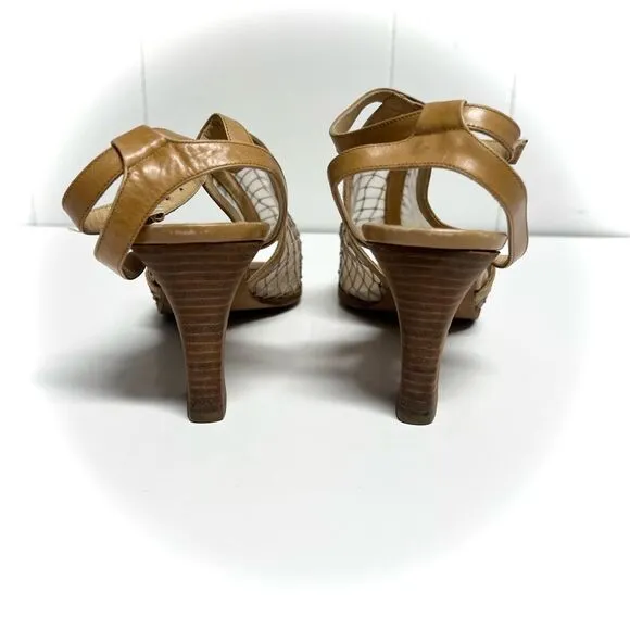 VINTAGE Fendi Slingback Mesh Heels Size 8